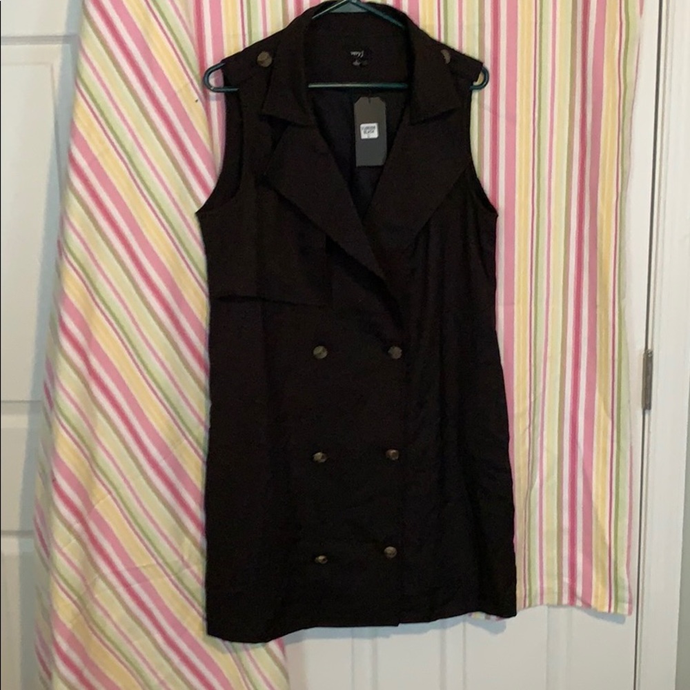 Very J black mini dress